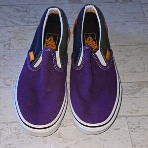 Vans shoes. Purple with orange on the back. Women's size 8.